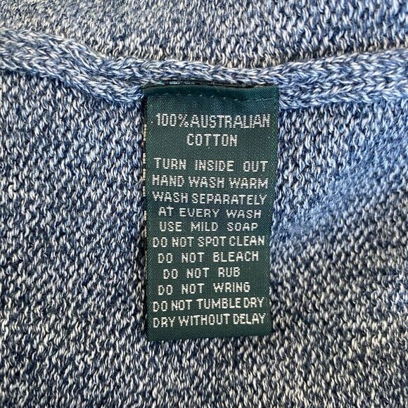 Rodd & Gunn Merrick Bay 1/4 Zip Cotton Sweater in Indigo Size XL - Picture 10 of 12